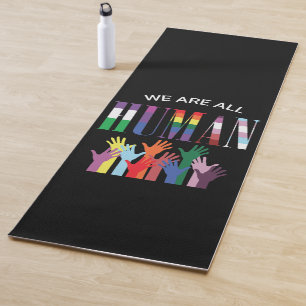 Tapete De Yoga Somos Todos Mãos Coloridas Humanas