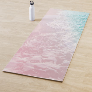 Tapete De Yoga Sonho do Oceano Turquesa Rosa Suave e Rosa #1 #wat