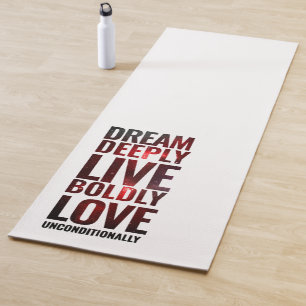 Tapete De Yoga Sonho Inspirador Vivendo Ousadamente ...