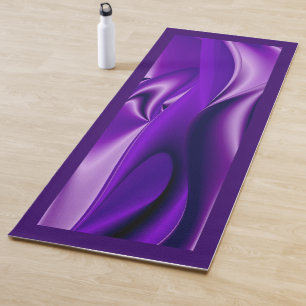 Tapete De Yoga Sonho Roxo, Abstrato Fantasy Arte Arco-Íris