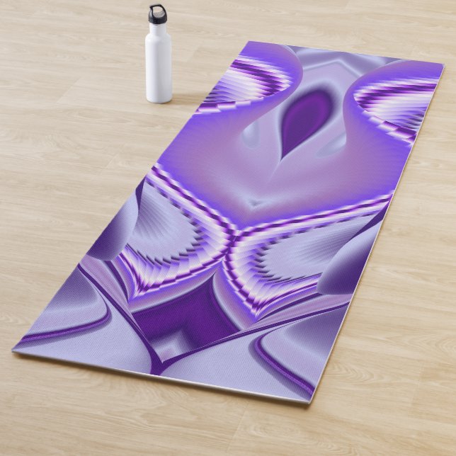 Tapete De Yoga Sonhos de Arco-Íris de Flor Roxo (In Situ)