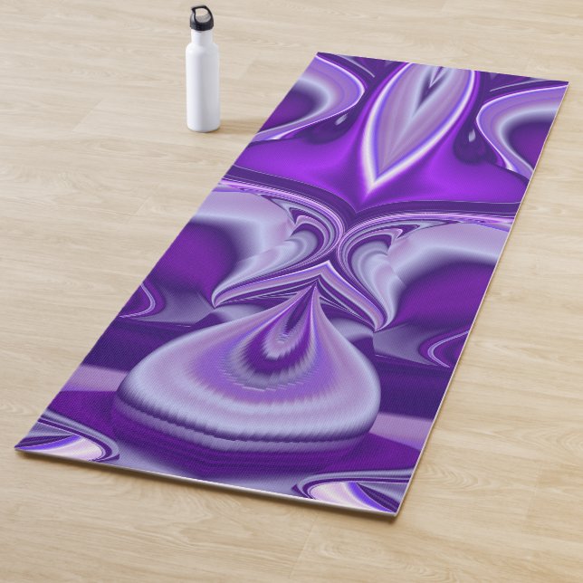 Tapete De Yoga Sonhos de Arco-Íris de Flor Roxo (In Situ)