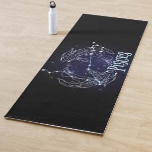 Tapete De Yoga Sou uma Peixes. Trendy Peixes - Símbolo Zodiac Yog