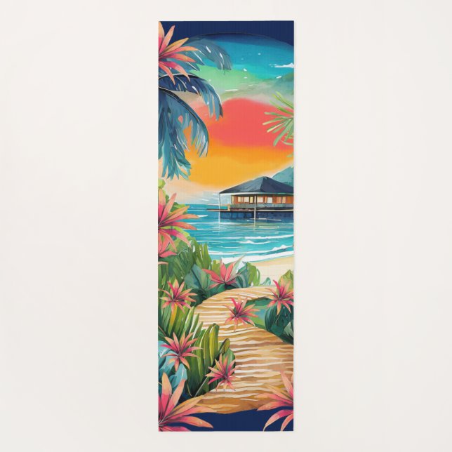 Tapete De Yoga Spa Tropical Bliss Yoga Mat (Verso)
