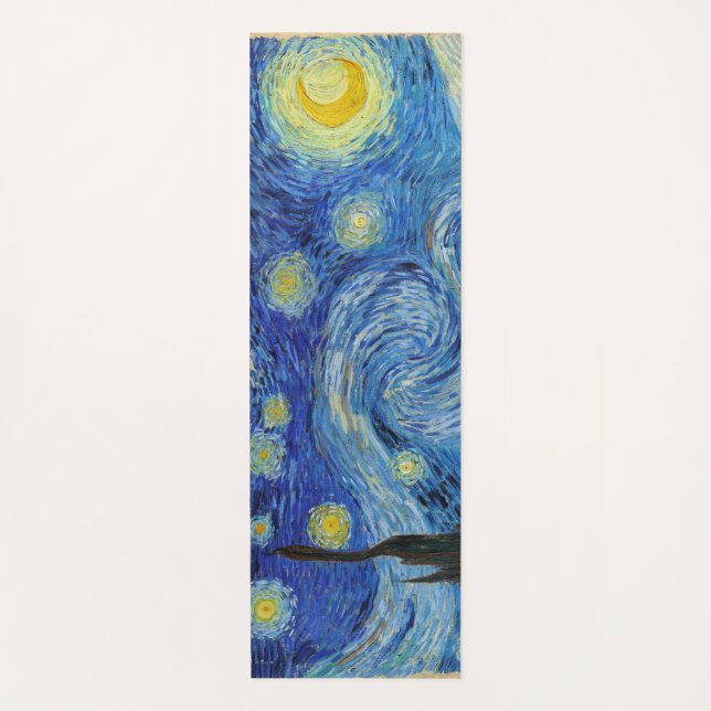Tapete De Yoga Starry Night, Vincent van Gogh (Frente)