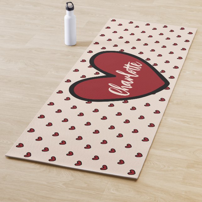 Tapete De Yoga Stylist Sweet Heart Personalised presentes modelo (In Situ)