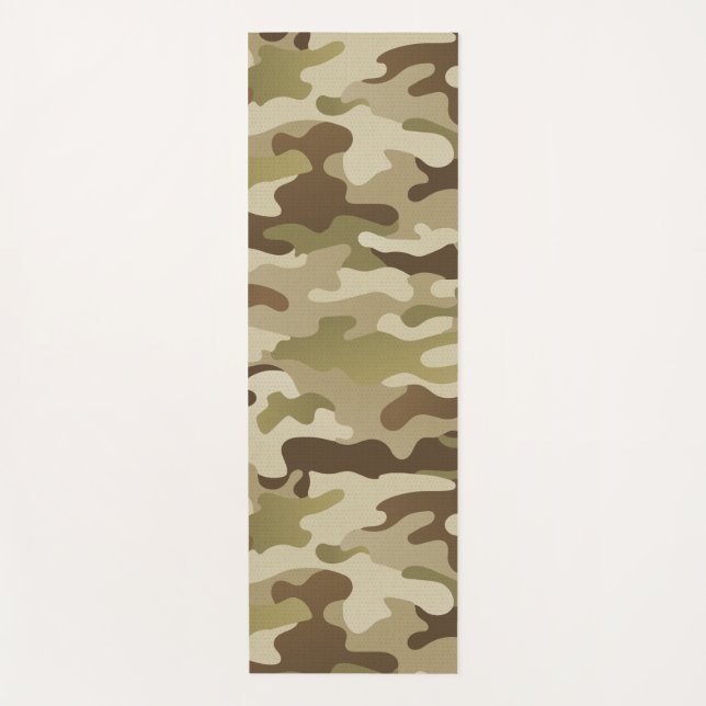 Tapete De Yoga Summer Urban Camo Brown Green Tan (Frente)