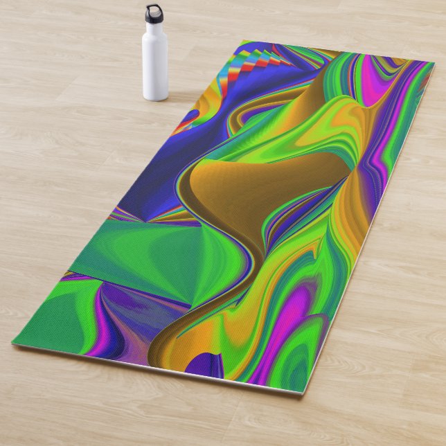 Tapete De Yoga Summerrainbow, Abstrato 3D Rainbowart (In Situ)