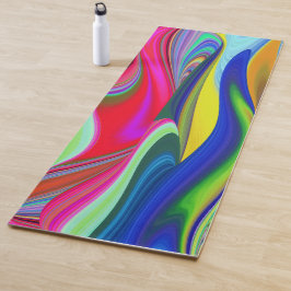 Tapete De Yoga Summerrainbow, Abstrato 3D Rainbowart
