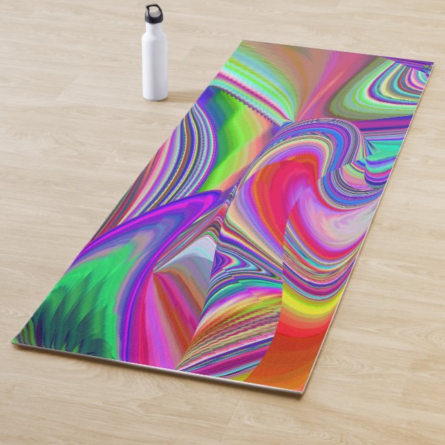 Tapete De Yoga Summerrainbow, Abstrato 3D Rainbowart (In Situ)