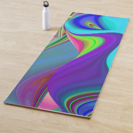 Tapete De Yoga Summersense, Abstrato 3D Rainbowart