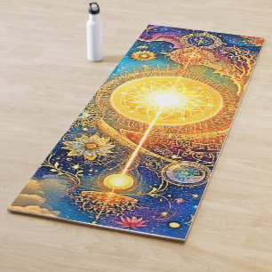 Tapete De Yoga Sun Mandala Cósmica
