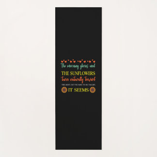 Tapete De Yoga Sunflower Lover | Os Girassóis Viram Naturalmente