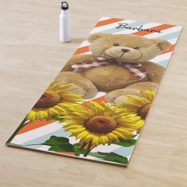 Tapete De Yoga Sunflower Teddy Bear Yoga Mat (In Situ)