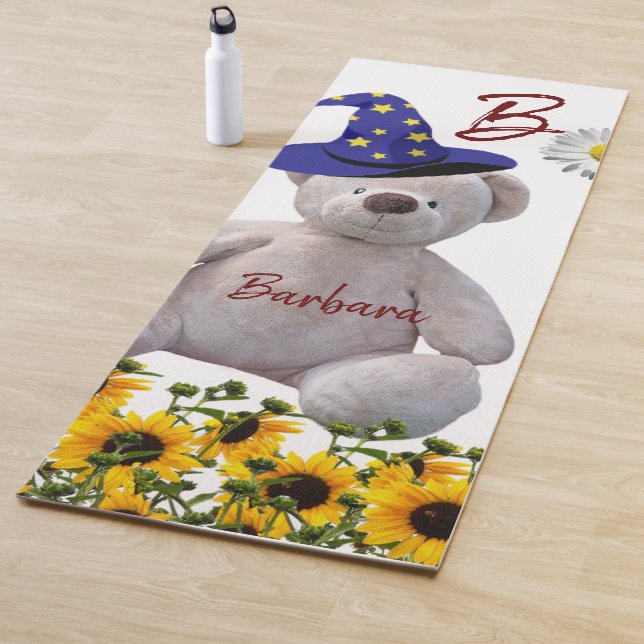 Tapete De Yoga Sunflower White Teddy Bear Yoga Mat (In Situ)