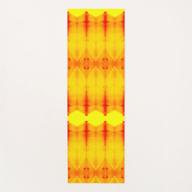 Tapete De Yoga Sunny Daisy Ikat Too Zen (Frente)