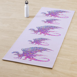 Tapete De Yoga Surpreendente Dragão Mosaico