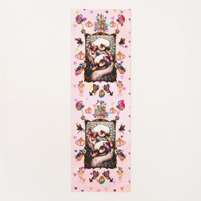 Tapete De Yoga Swan lovers (Frente)