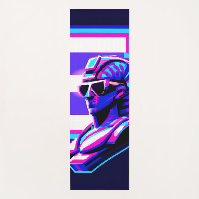 Tapete De Yoga Synthwave Pharaoh (Frente)