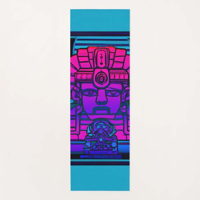 Tapete De Yoga Synthwave Pharaoh (Frente)