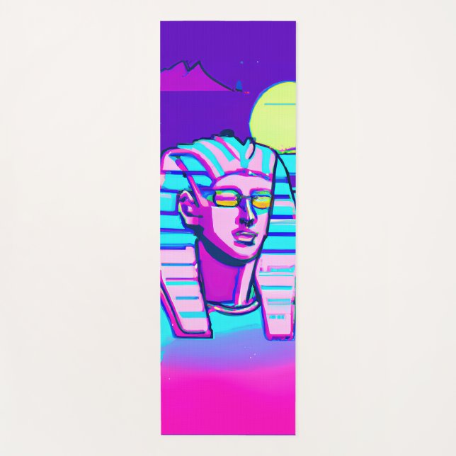 Tapete De Yoga Synthwave Pharaoh (Frente)
