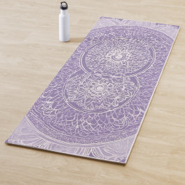 Tapete De Yoga **Tapete de Yoga Mandala Espiritual Lilás Suave**