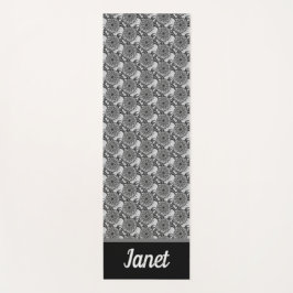 Tapete De Yoga Tartaruga Monogramas Mandala