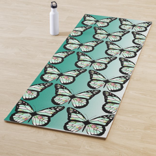 Tapete De Yoga Teal Butterfly Yoga Mat (In Situ)