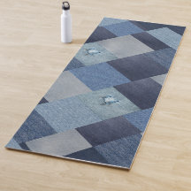 Tecido Azul de Patchwork Denim