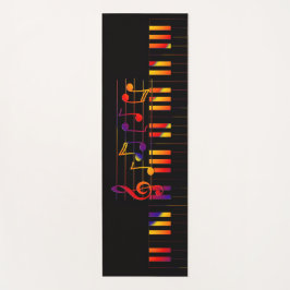 Tapete De Yoga Teclado Musical Elegante