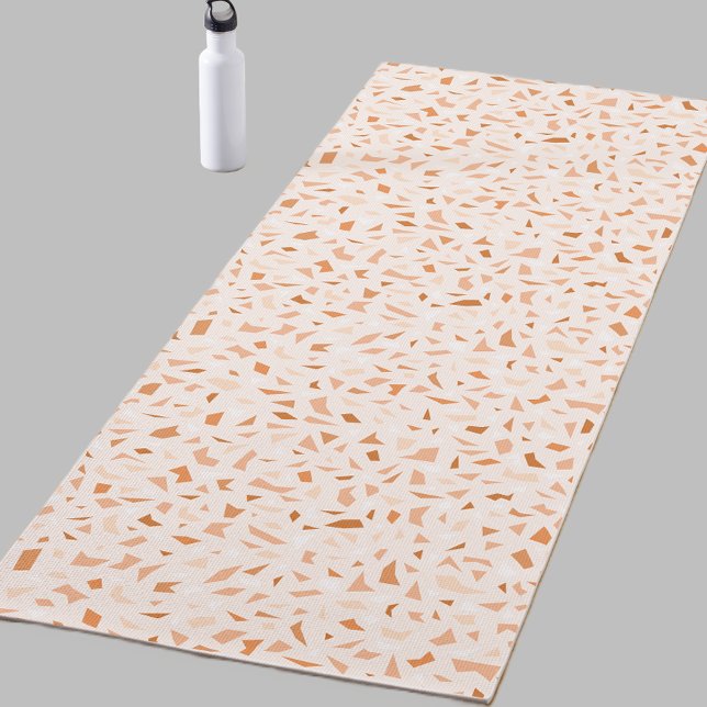 Tapete De Yoga Terrazzo Modern Abstract Terracotta (Criador carregado)