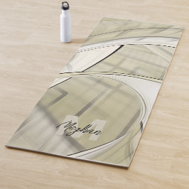 Tapete De Yoga Terthy Pastel Autumn Abstrato Art Monograma