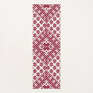 Tapete De Yoga Teste padrão tribal tradicional Báltico