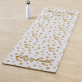 Tapete De Yoga texto estrelado das estrelas atinge Yoga Mat