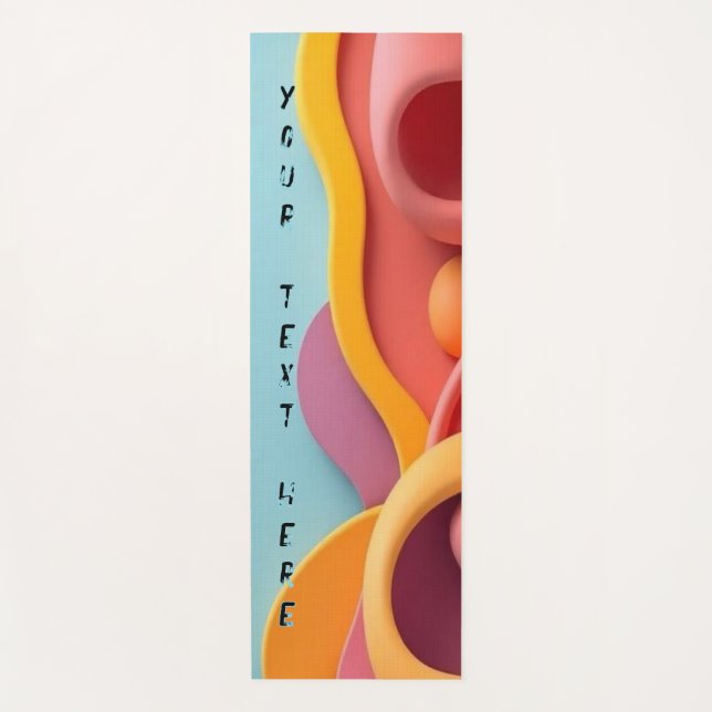 Tapete De Yoga Texto personalizado da engrenagem de malhação Yoga (Frente)