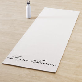 Tapete De Yoga Texto Simples Personalizado Crie seu próprio
