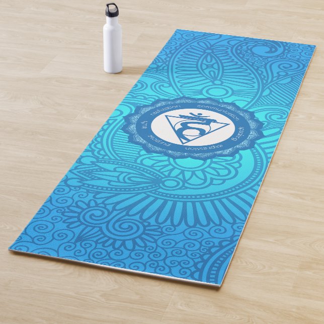 Tapete De Yoga Throat Chakra Yoga Mat - 05p (In Situ)