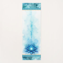 Tapete De Yoga Throat Chakra Yoga Mat | Blue Lotus Alignment