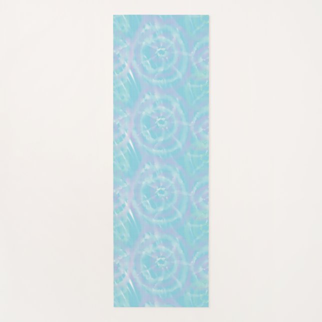 Tapete de Yoga Tie-Dye Azul Sereno (Frente)