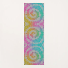 Tapete De Yoga Tie Dye Neon Rainbow