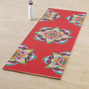 Tapete De Yoga Tiger Dragon Mandala Yoga Mat