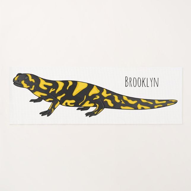 Tapete De Yoga Tiger salamander cartoon (Frente (Horizontal))