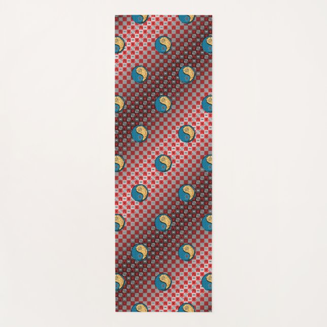 Tapete De Yoga Tigre cancer e Fogo (Frente)