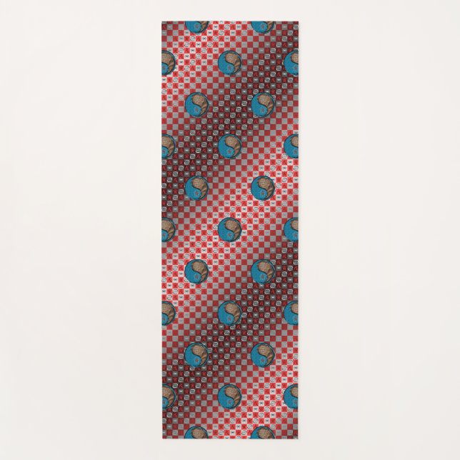 Tapete De Yoga Tigre cancer e Terra (Frente)