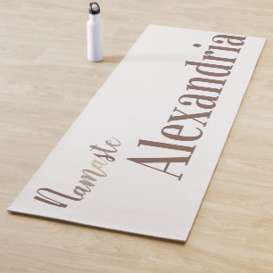 Tapete De Yoga Tipografia de Script de Namaste Personalizado