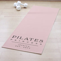 Tipografia Simples Princesa do Pilates Rosa Person