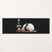 Tired Panda Gym – Arte Divertida de Treino Fofa