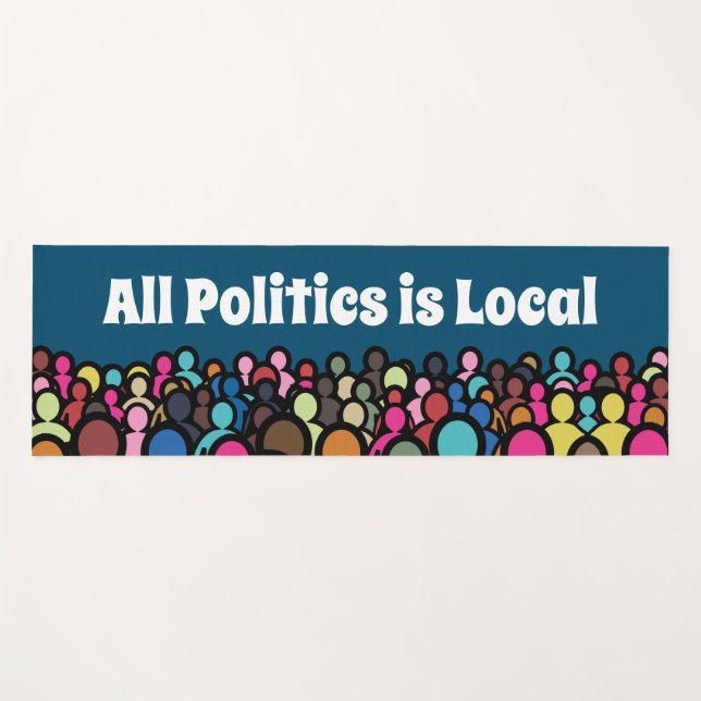 Tapete De Yoga Toda Política é Local 2024 (Frente (Horizontal))