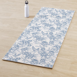Tapete De Yoga Toile de Jouy Azul Francesa