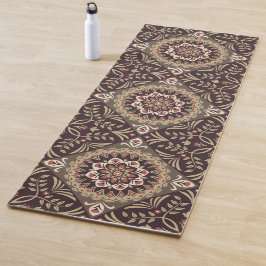 Tapete De Yoga Tones da Terra Floral Mandala